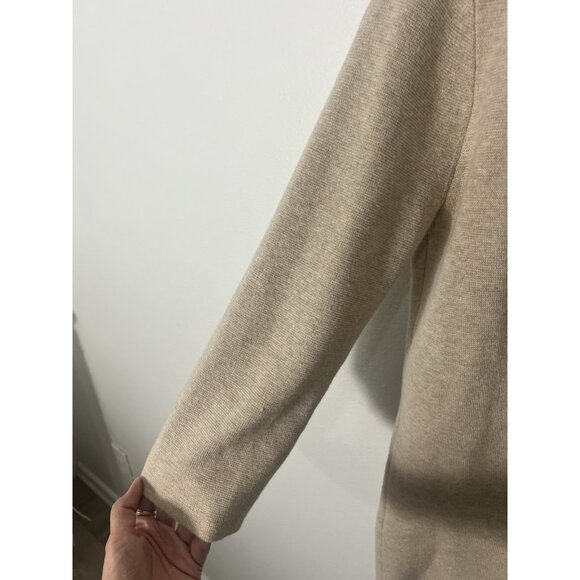 J. Crew Tan Beige Merino Wool Blend Open Blazer Size XS Pockets - Picture 10 of 14